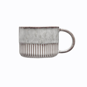 Stoneware Crimped Mug