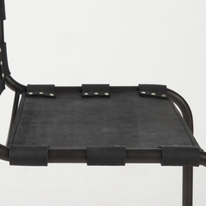 Black Leather Berbick Dining Chair