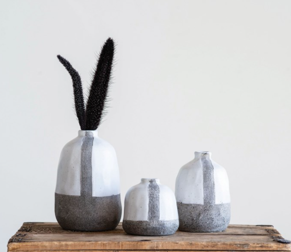 Gray Terracotta Vases