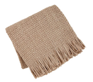 Woven Fringe Blankets - Three Colors